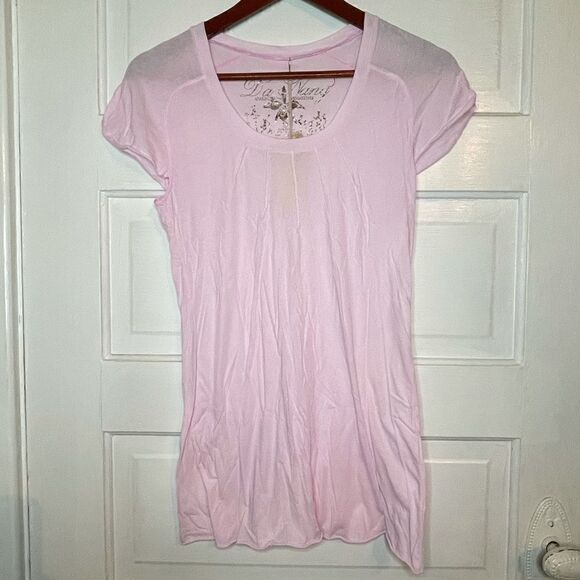 Da-Nang 100% Cotton Simple Pink Tee - Picture 1 of 10